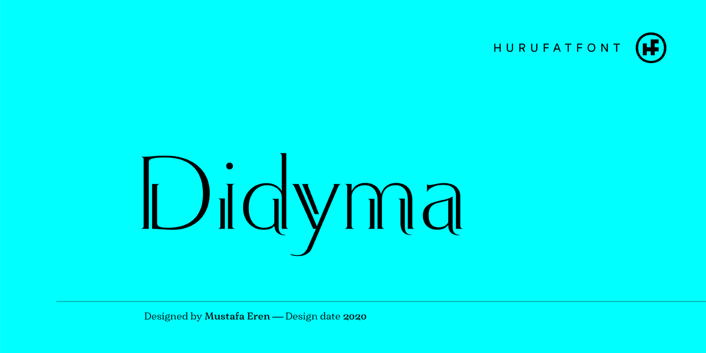 Пример шрифта Didyma #1